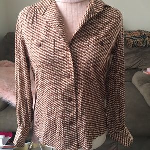 Christian Dior botton down top